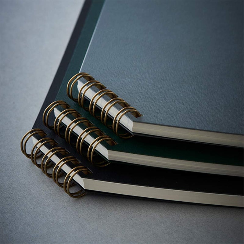 IPPINKA Japanese Ring Notebook, Grey, Dot Grid - Image 3